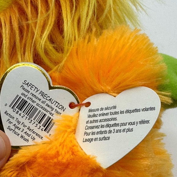 TY Frizzys Collection Tang the Big Eyed Orange Monster - Picture 9 of 9